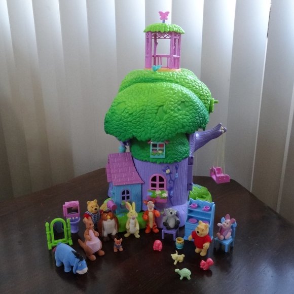 Disney Other - Winnie the Pooh TREE HOUSE SET + EXTRAS ~ Like NEW